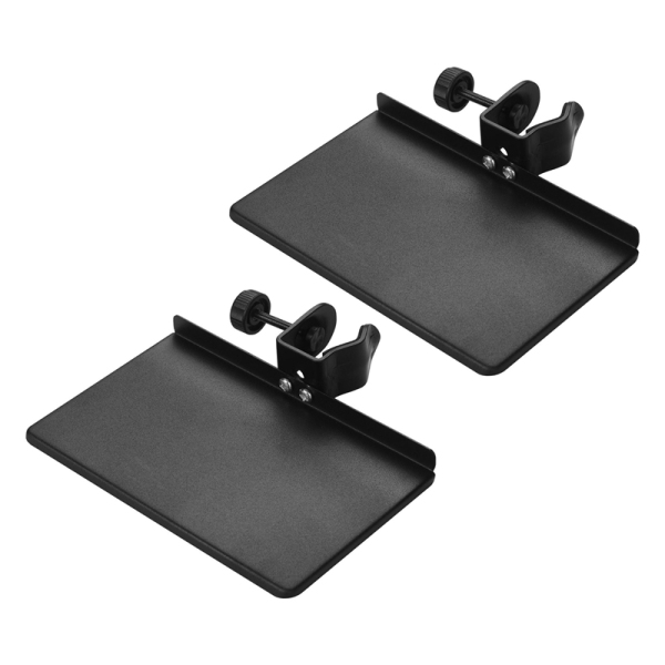 【Ready Stock&COD】2X Universal Microphone Stand Clamp-on Tray Metal Material with Mounting Clamp