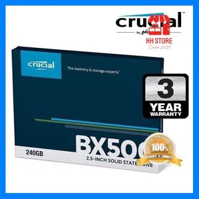คุณภาพดี Crucial 240GB BX500 SATA3 2.5" SSD ของดีมีคุณภาพ