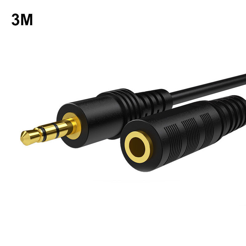 [[ส่งฟรี ]] KSC สายต่อหูฟัง สายต่อ AUX (M/F) 3.5mm ให้ยาวขึ้น 3 เมตร สีดำ