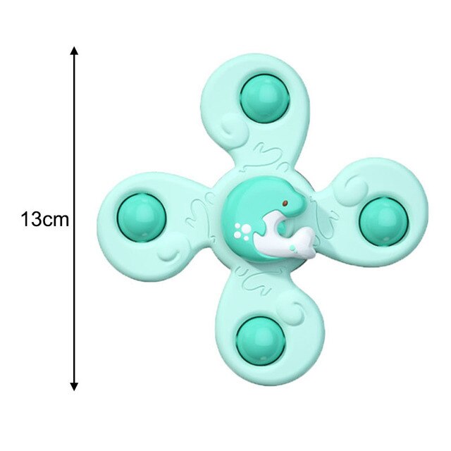 Baby bath toys fun Suction Cup Spinner Rotating Rattle Spiner Rattles ...