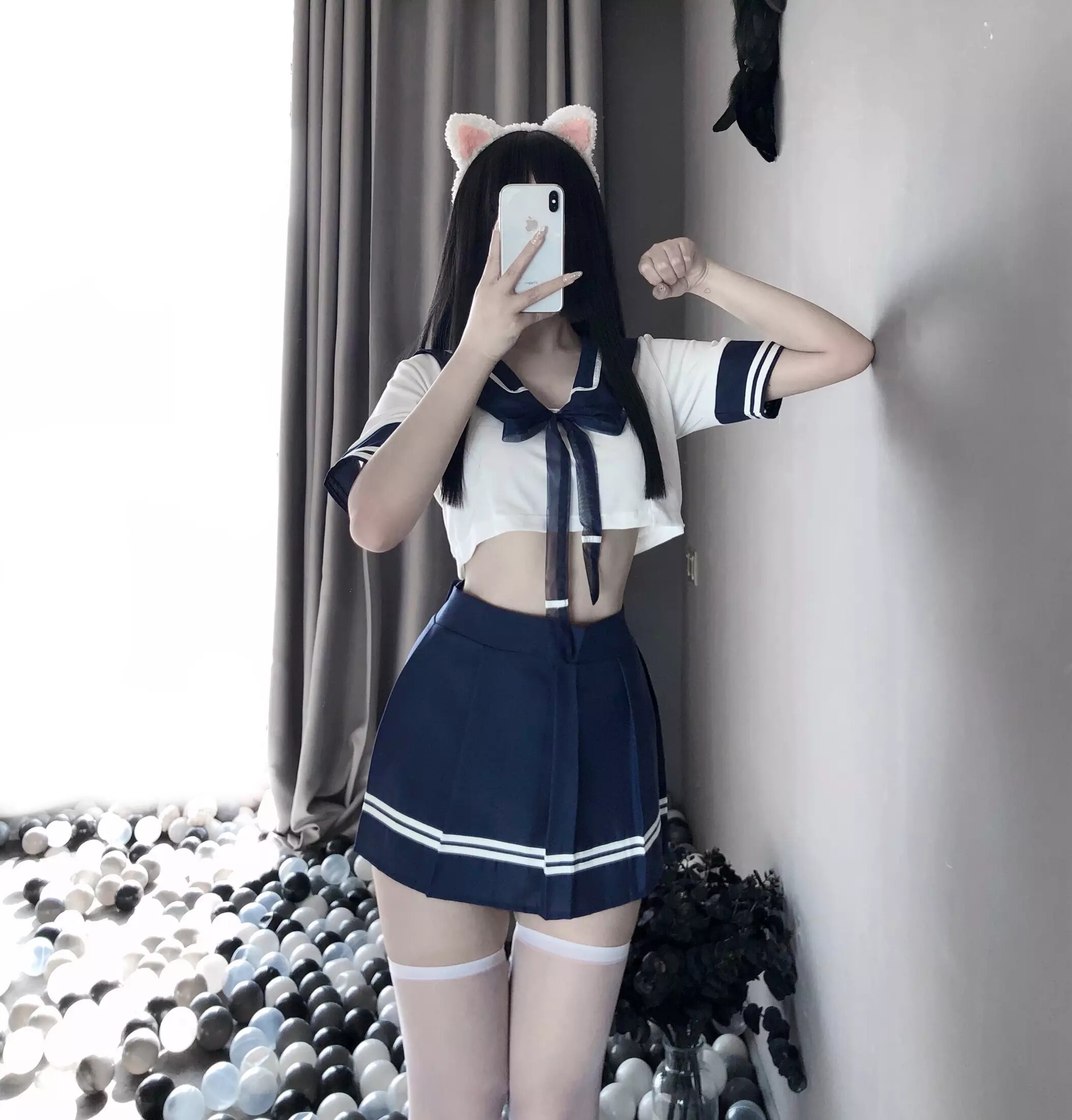 cosplay sexy girl ชุดนักเรียนญี่ปุ่น เพิ่มความเซ็กซี่เร้าใจ ชุดคอสเพลย์ เปลี่ยนบรรยากาศ ชุดนอนเซ็กซี่ JK - SexSister - ThaiPick