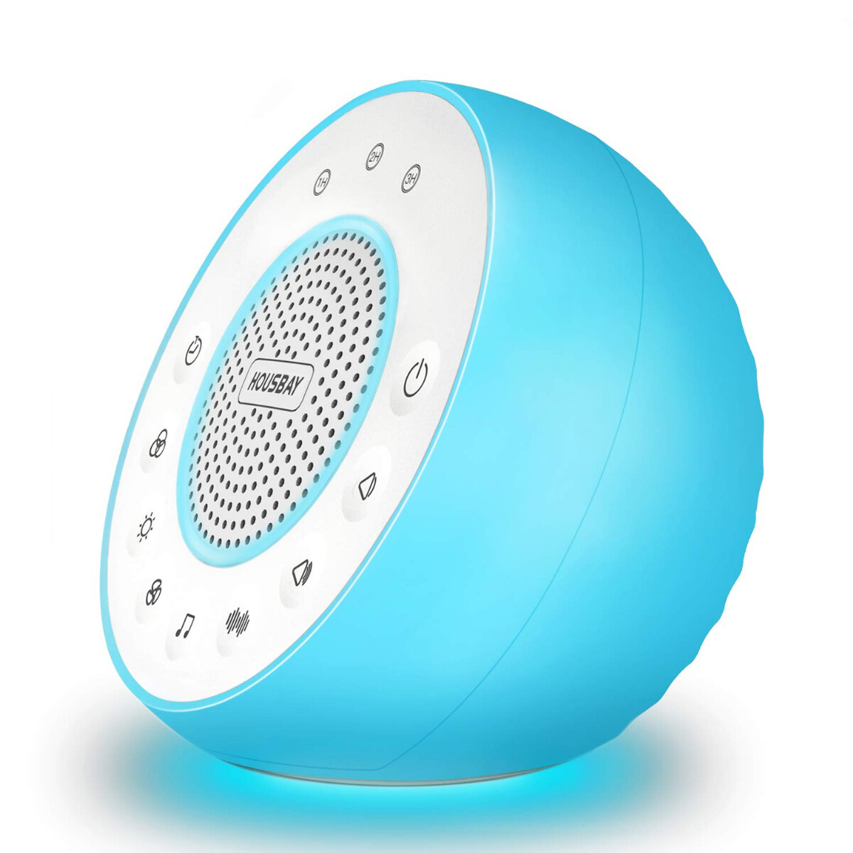 Housbay Glows White Noise Sound Machine Night Light for Baby, Kids