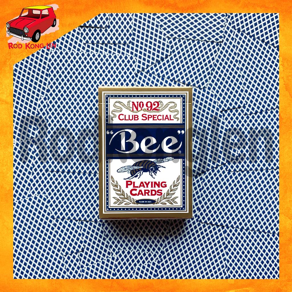 [ พร้อมส่งทั่วไทย ][ Bee Blue Playing Card ] ไพ่มายากล ที่นักมายากลทั่วโลกใช้ สายตัดไพ่ ไพ่สะสม