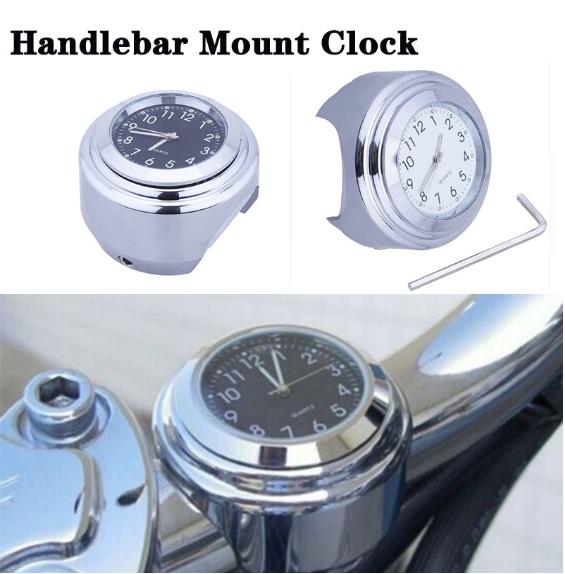 Universal Motorcycle Motor Bike Handlebar Mount Clock Waterproof