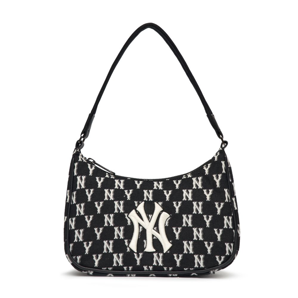 MLB กระเป๋าสะพาย JACQUARD MONOGRAM 3ABQS012N 50BKS BLACK NEW YORK