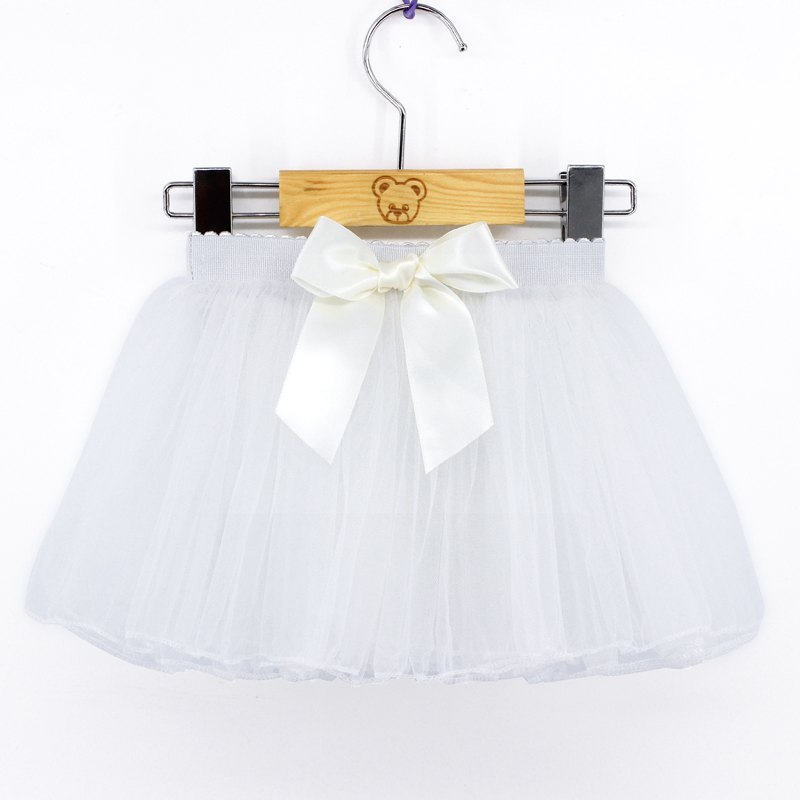 Girls Fluffy Dance Tutu Skirt Satin Bow Knot Tulle Skirts Ballet Dance Costumes Puffy Short Dresses For Dancing