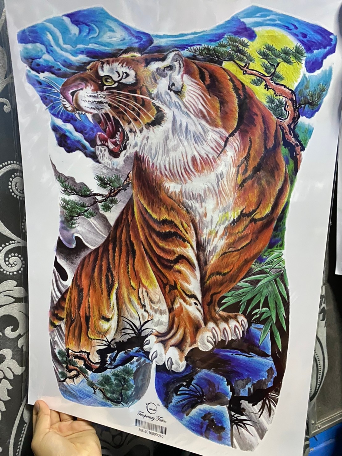 เต มหล ง สต กเกอร แททท รอยส กช วคราว แบบเต มหล ง ขนาดของแผ น 34x48 5 Cm Temporary Tattoo Sticker รอยส กช วคราวก นน ำ Lazada Co Th