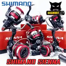 ภาพขนาดย่อของภาพหน้าปกสินค้ารอกสปินนิ่ง SHIMANO SIENNA 500/1000/2000/2500/2500HG/C3000/4000 FG 2019 (BLACK RED) จากร้าน RuammitFishing บน Lazada