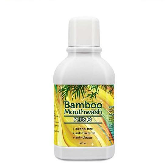 (ของแท้) Bamboo mouthwash Plus น้ำยาบ้วนปาก แบมบู เม้าท์ วอช พลัส สูตรใหม่ 300ml. 1ชิ้น
