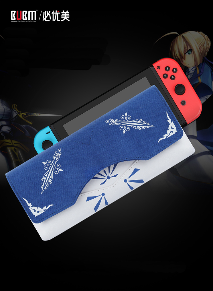 BUBM Switch-DF กระเป๋าเคสสำหรับ Nintendo Switch เเละอุปกรณ์ (Blue)