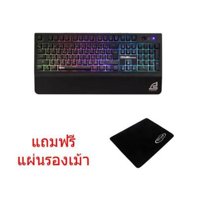ดูภาพ SIGNO คีย์บอร์ดสำหรับเกม E-Sport Semi Mechanical Gaming Keyboard Rubber Dome รุ่น CENTAURUS KB-730 แถมฟรี แผ่นรองเมาส์ เพิ่มเติม SIGNO คีย์บอร์ดสำหรับเกม E-Sport Semi Mechanical Gaming Keyboard Rubber Dome รุ่น CENTAURUS KB-730 แถมฟรี แผ่นรองเมาส์