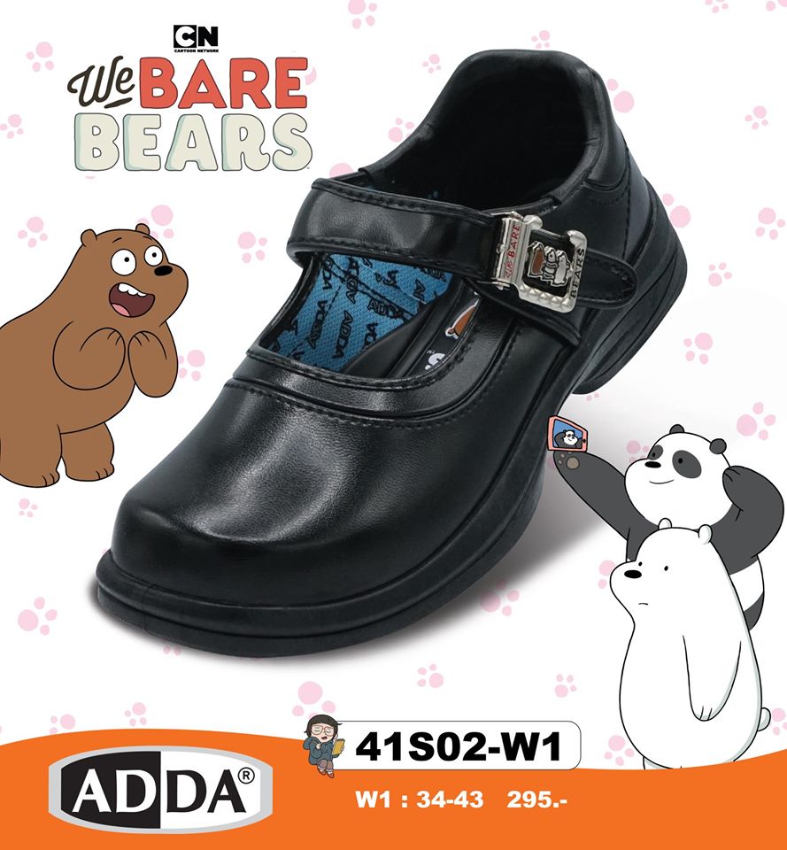 VIDVIEW รองเท้านักเรียนหญิง ลายหมี Bear Adda 41S02 รองเท้านักเรียน เบอร์ 34-43 !!ของแท้!!