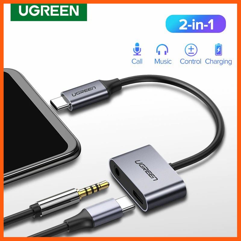#ลดราคา Ugreen USB Type C to 3.5mm Type C Audio Adapter #ค้นหาเพิ่มเติม Micro USB AUX Cable Jack Magnetic Car Phone Holder HDMI Switcher Splitter