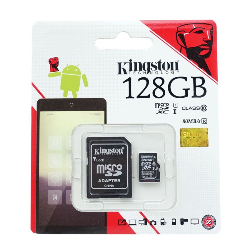 Kingston Memory Card Micro SD (SDHC) 128 GB Class 10 Gateway ThaiPick