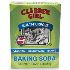 เบคกิ้งโซดา เบกกิ้งโซดาแบบเนื้อละเอียดอย่างดี Clabber Girl Pure 100king Soda นำเข้าจากอเมริกา Trusted in Households Since 1850 เพื่ออาหารอร่อยยิ่งขึ้นใช้หมักเนื้อสัตว์ ใช้ล้างผักผลไม้ลดสารพิษได้ ให้ผิวเนียนใสได้ดั่งใจ ขจัดคราบตะกรัน