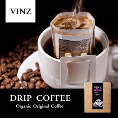 Drip Coffee กาแฟดริป จากดอยช้าง อาราบิก้า คั่วเข้ม 1 กล่อง (10 ซอง) VINZ