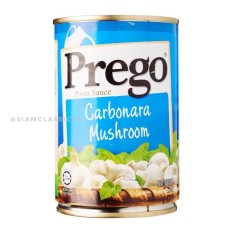 Prego Carbonara Mushroom พรีโก้ พาสต้าซอสครีม คาร์โบนาร่าผสมเห็ดขนาด 295 กรัม