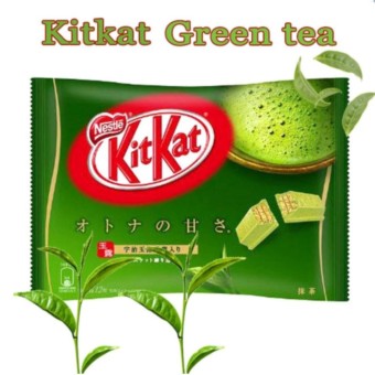 Kitkat คิทแคท เวเฟอร์เคลือบช๊อคโกแลค รสชาเขียว ขนาด 1 ถุง 140 กรัม (สินค้านำเข้าจากญี่ปุ่น )