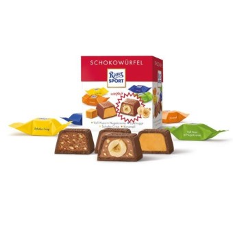 Ritter Sport CHOCO CUBES ช๊อคโกแลค รสช๊อคโกแลต นำเข้าสุดแสนอร่อย (กล่องสีแดง 1 กล่อง)