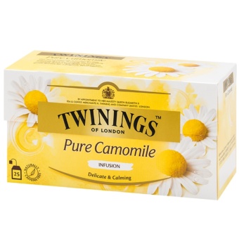 Twinings Pure Camomile Tea ทไวนิงส์ เพียวคาโมมายล์ ชาอังกฤษ 1กรัม 25ซอง