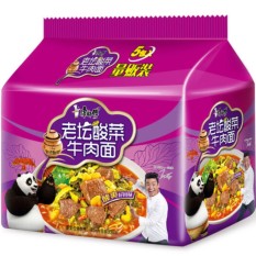 [แพคx5] มาม่าจีน รสเนื้อและผักดอง เส้นเหนียวนุ่มซุปเข้ม อันดับ1ในจีน KangShiFu