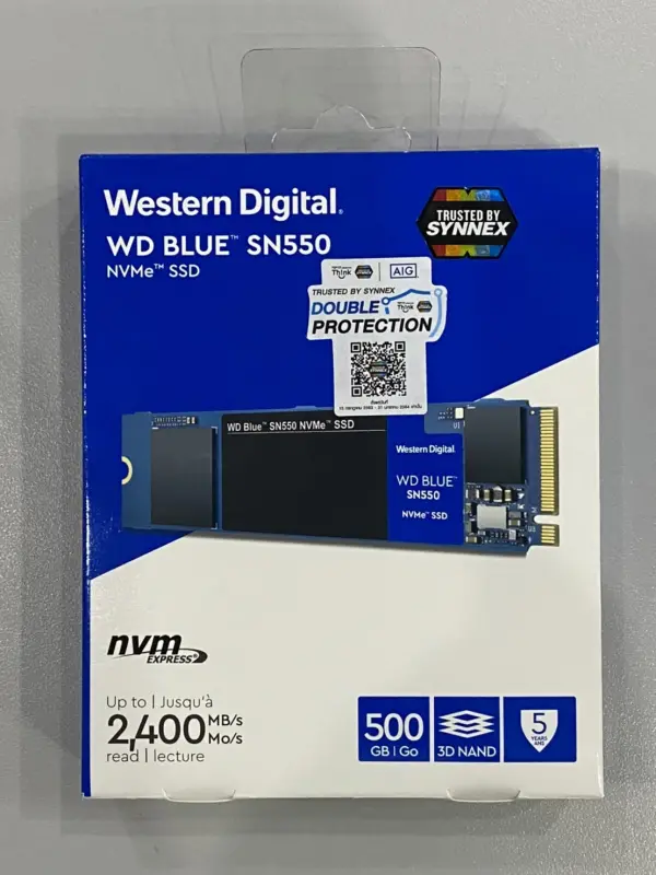 ภาพสินค้า500 GB / 1TB SSD (เอสเอสดี) WD BLUE SN550 PCIe NVMe M.2 2280 (WDS500G2B0C/WDS100T2B0C) มีของพร้อมส่ง จากร้าน Winburg BK บน Lazada ภาพที่ 3