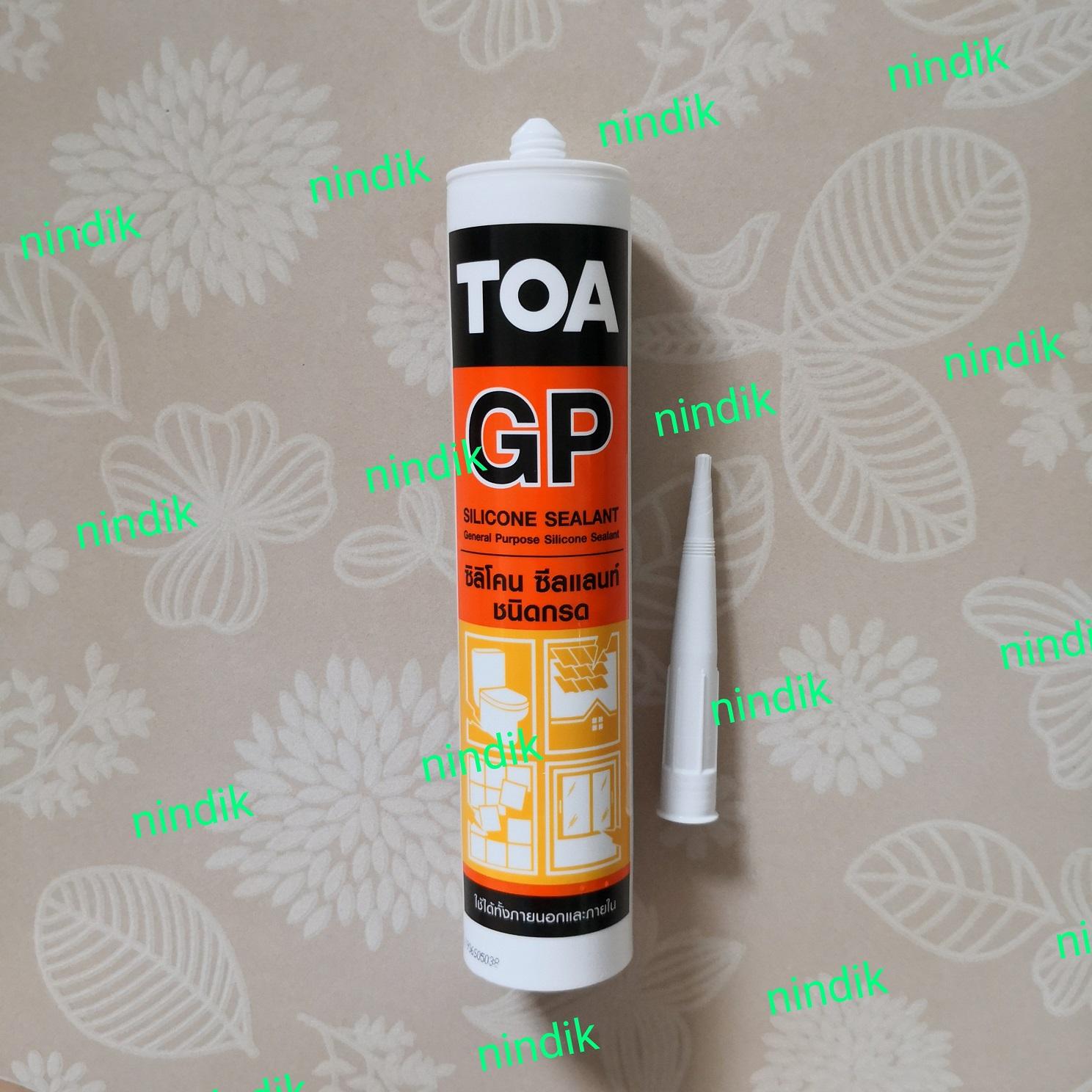TOA Silicone Sealant GP ซิลิโคน ซีลแลนท์ จีพี สีขาว (ชนิดมีกรด