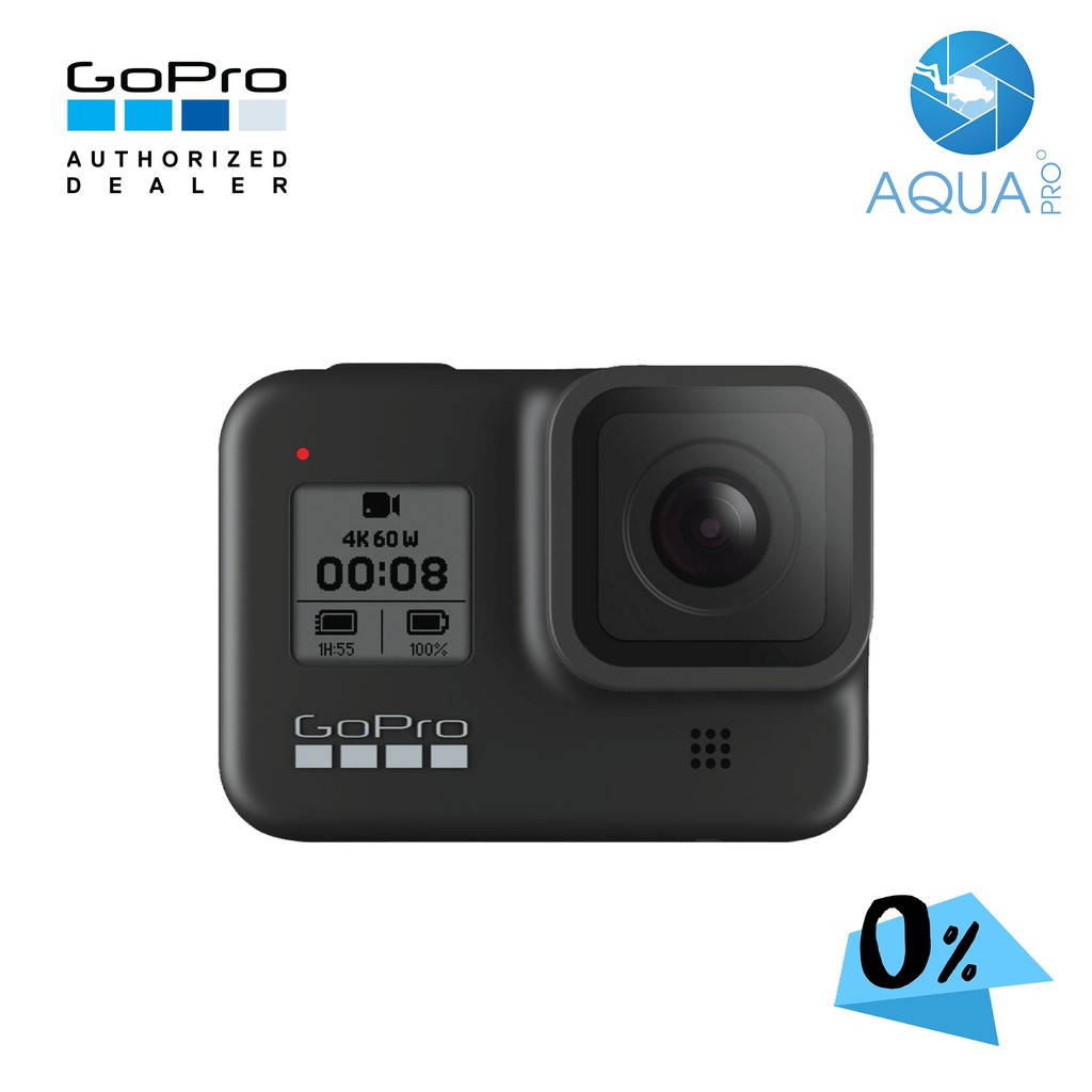 GoPro HERO 8 Black กล้องดำน้ำ กล้องใต้น้ำ 4k กล้องวิดีโอ โกโปร กล้องรุ่นใหม่ กล้อง2020 ผ่อน 0% นาน 10