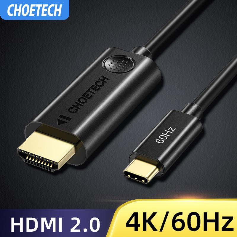 CHOETECH USB C to HDMI Cable 4K60Hz 1.8m for 2018 MacBook Pro/Air/iPad