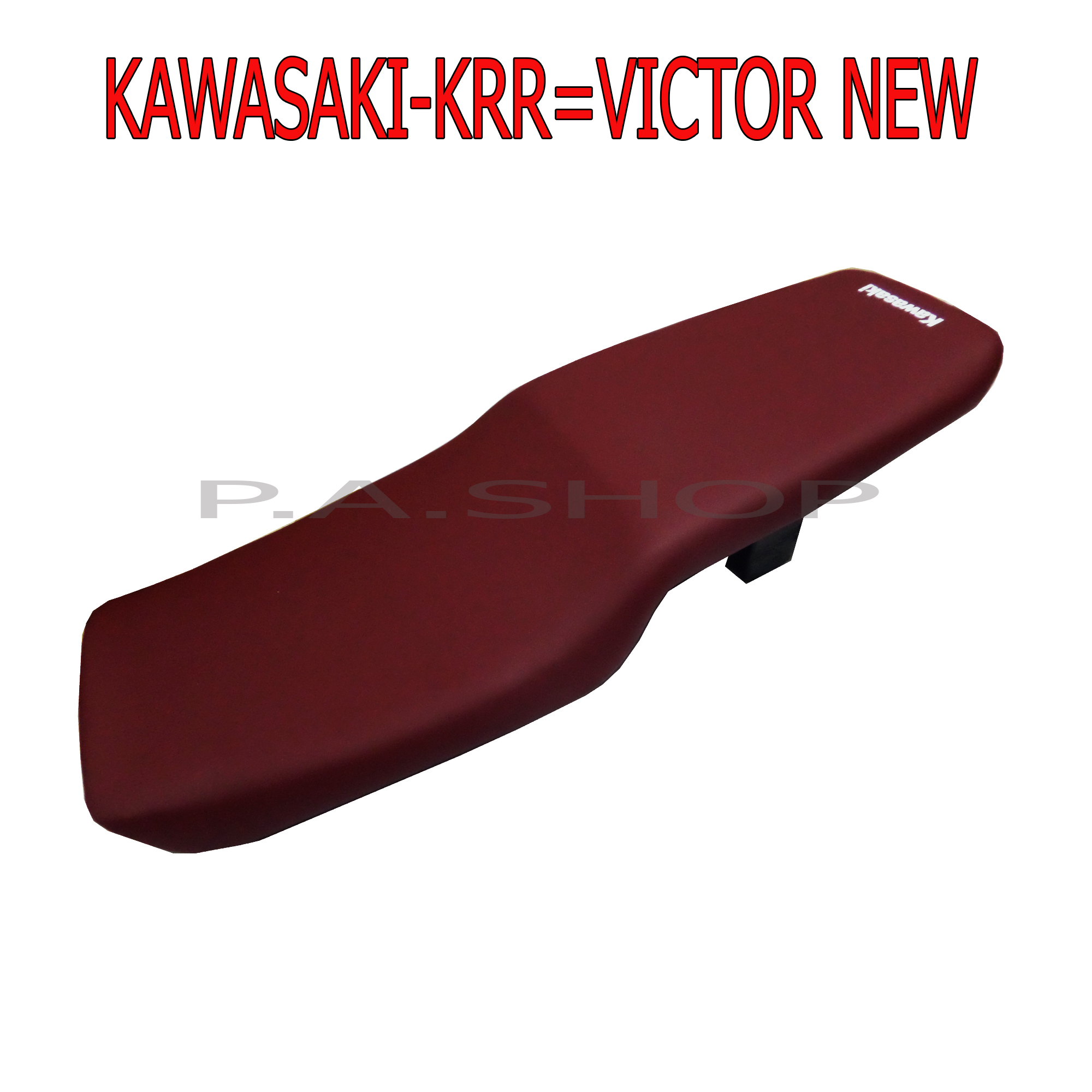 SALE  เบาะแต่ง เบาะปาด(เบาะสนาม) เบาะรถมอเตอร์ไซด์สำหรับ KR150RR=VICTOR NEW รุ่นตูดเป็ด  ผ้าด้าน สีแดง