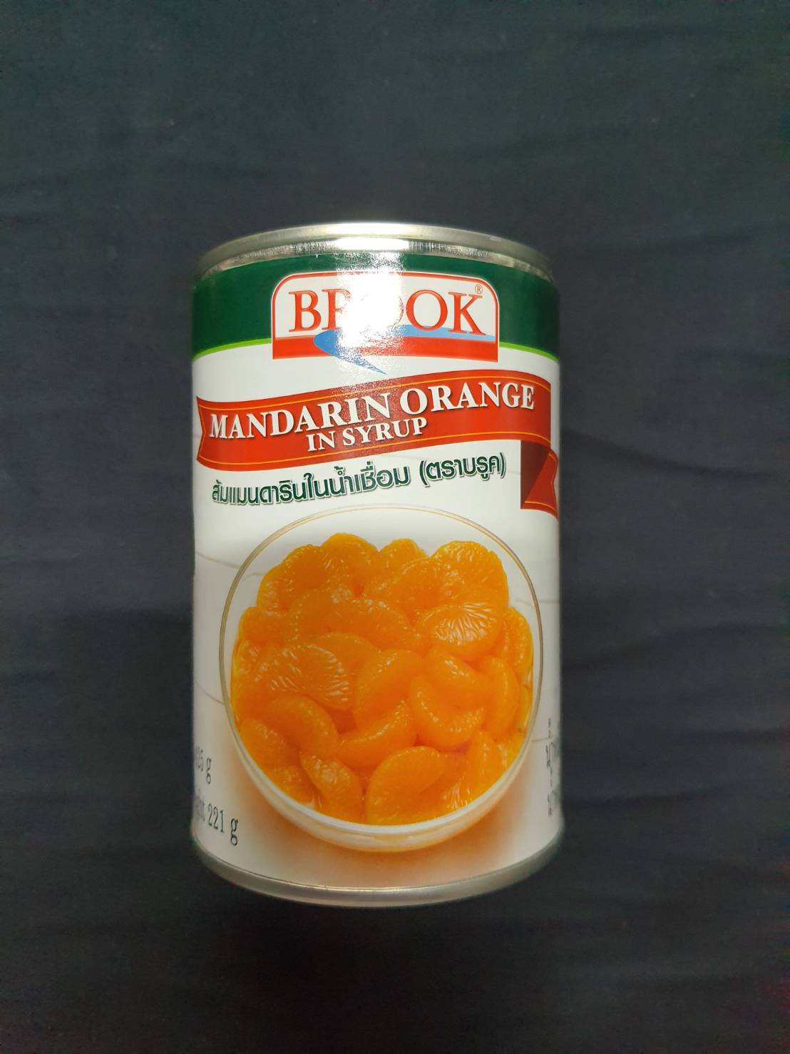 ส้มแมนดารินในน้ำเชื่อม 425 กรัม บรูค Mandarin Orange in syrup Brook 425 g