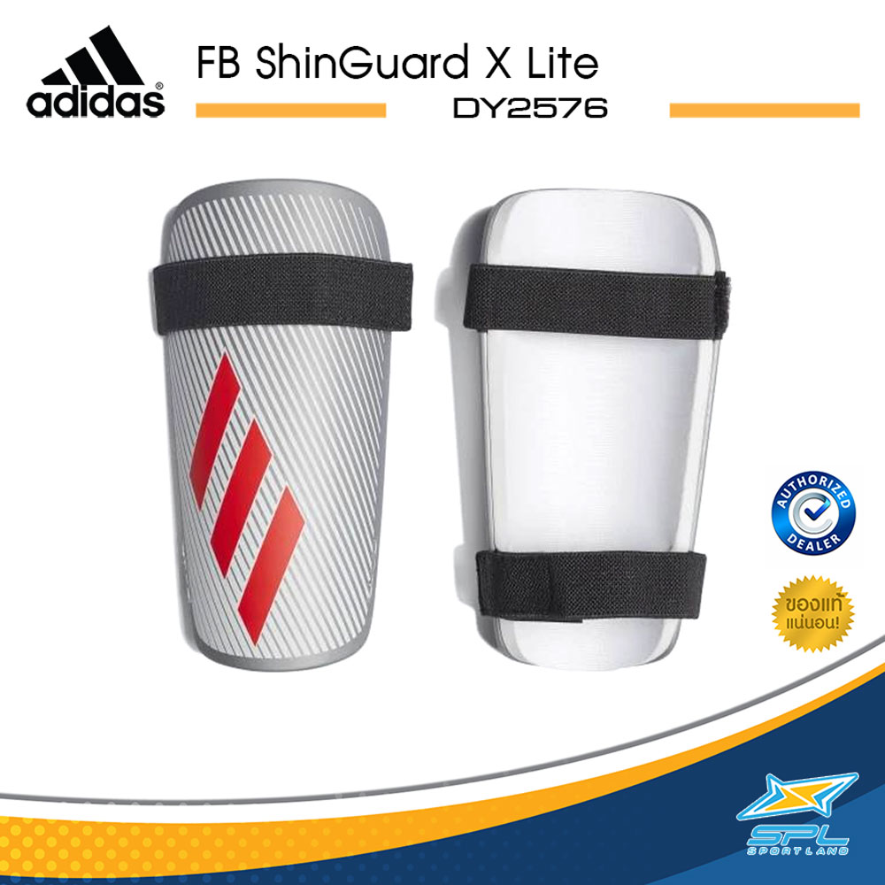 Adidas สนับแข้ง ฟุตบอล อดิดาส Football ShinGuard X Lite DY2576 #L SIL/WH(500)