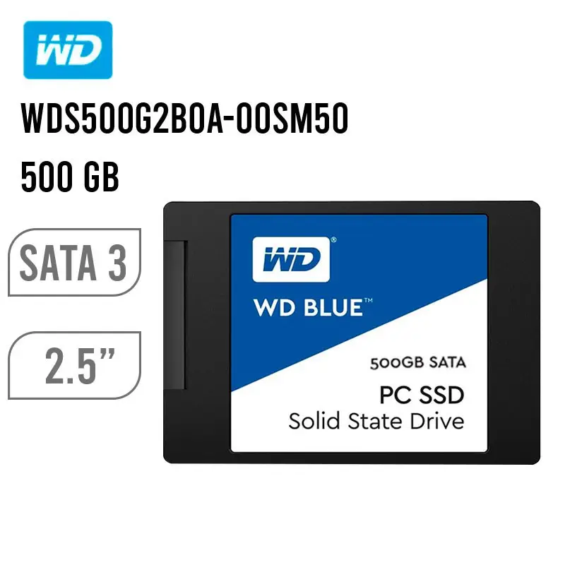 ภาพสินค้าWestern Digital 1TB WD BLUE SSD Hard Disk SSD 250 GB 500GB 1TB HD 3D NAND 2.5 "SATA III 6กิกะไบต์/วินาทีภายใน Solid State Drive สำหรับ PC Loptop รับประกัน 3 ปี จากร้าน Waaroom บน Lazada ภาพที่ 1