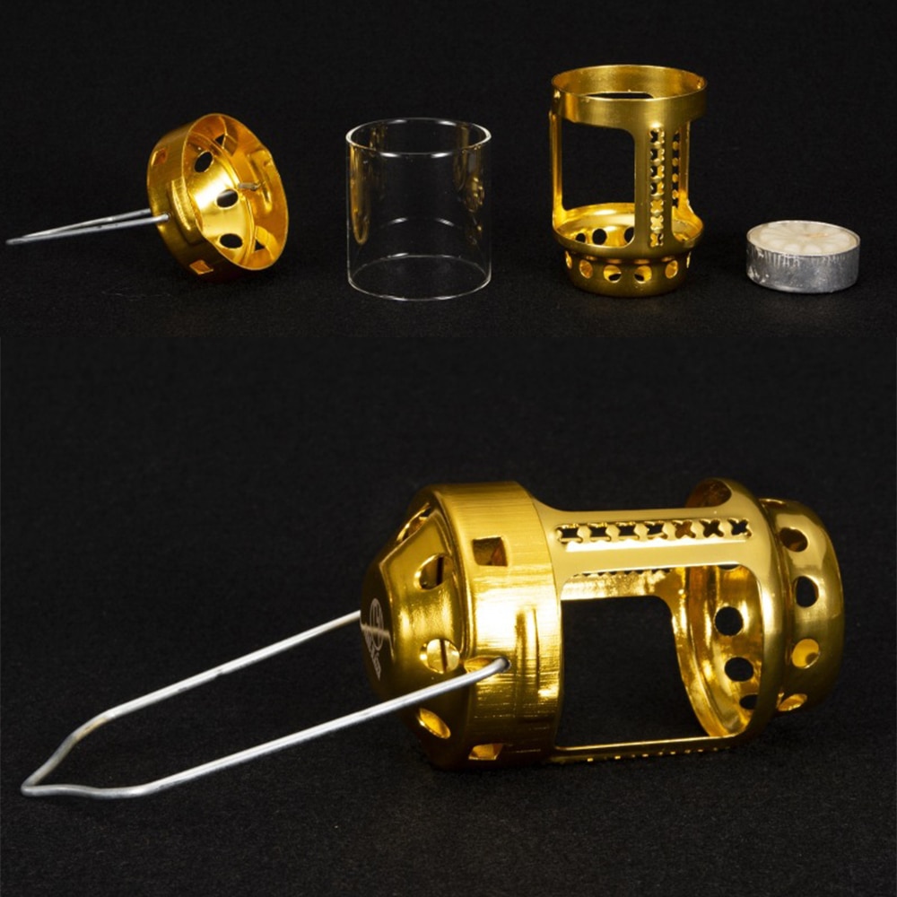 Candle Lantern Mini Bright Aluminium Alloy Brass Night Fishing Hanging  Candle Lamp Outdoor Camping Angling Candle Lantern