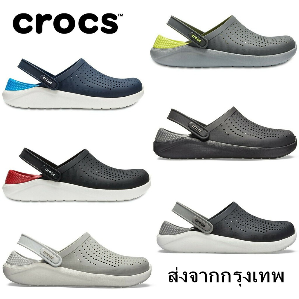 ส่งจากกรุงเทพ Crocs LiteRide Clog หิ้วนอก ถูกกว่าshop รองเท้าแตะผู้ชายรองเท้าแตะรองเท้าแตะรองเท้าผู้หญิงรองเท้าคู่ที่ชายหาด