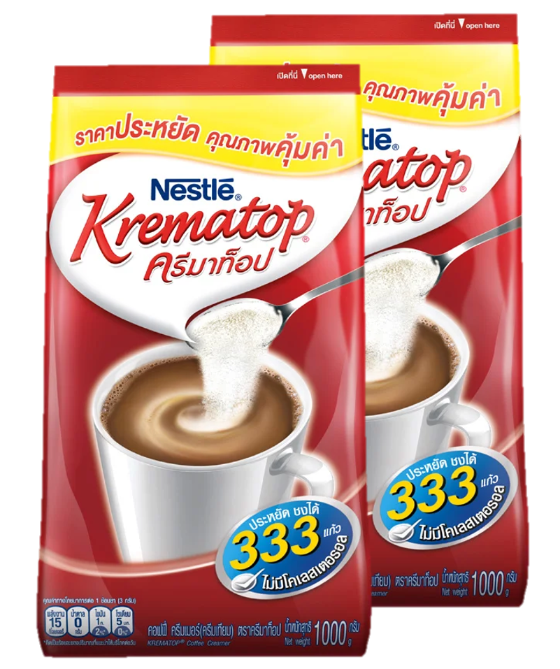 Nestle KREMATOP Coffee Creamer ครีมาท็อป ครีมเทียม 1000กรัม x 2ถุง