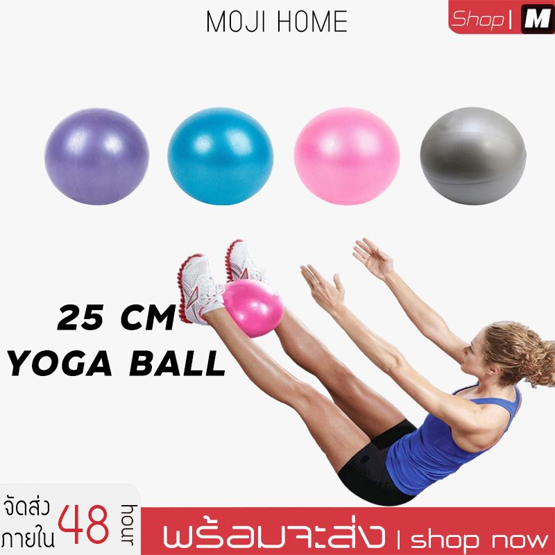 Yoga Ball ลูกบอลโยคะหนาพิเศษ รุ่น อุปกรณ์โยคะลูกบอลโยคะ PVC ลูกบอลโยคะ 25 ซม.โยคะบอล บอลโยคะ ฟิตบอล ลูกบอลฟิตเนส บอลยอดโยคะ