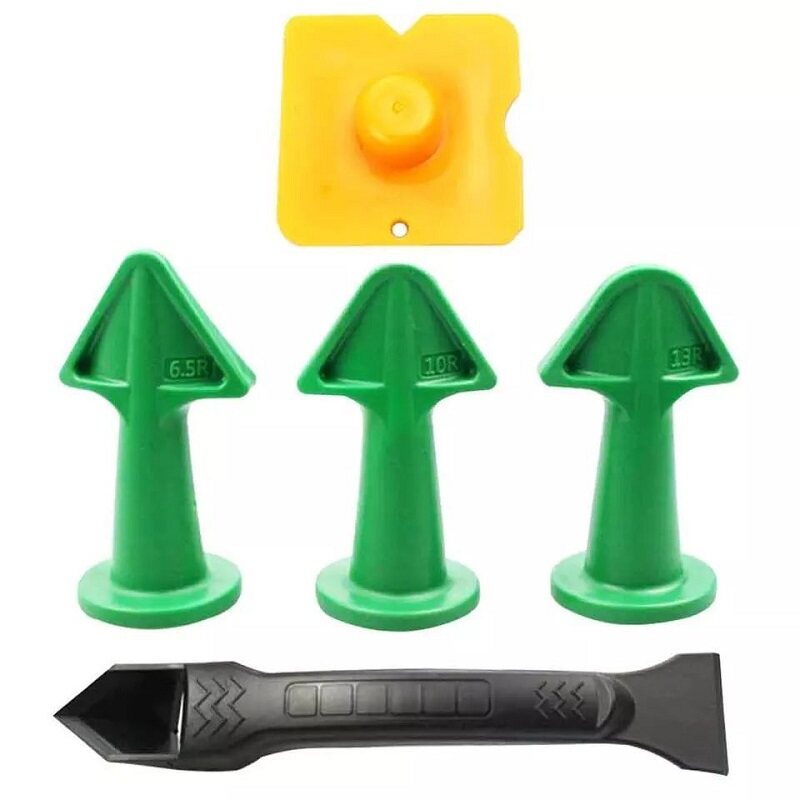 5Pc Caulking Nozzle Applicator Finishing Tool Spatula Plastic Glue Shovel Tile Brick Joints