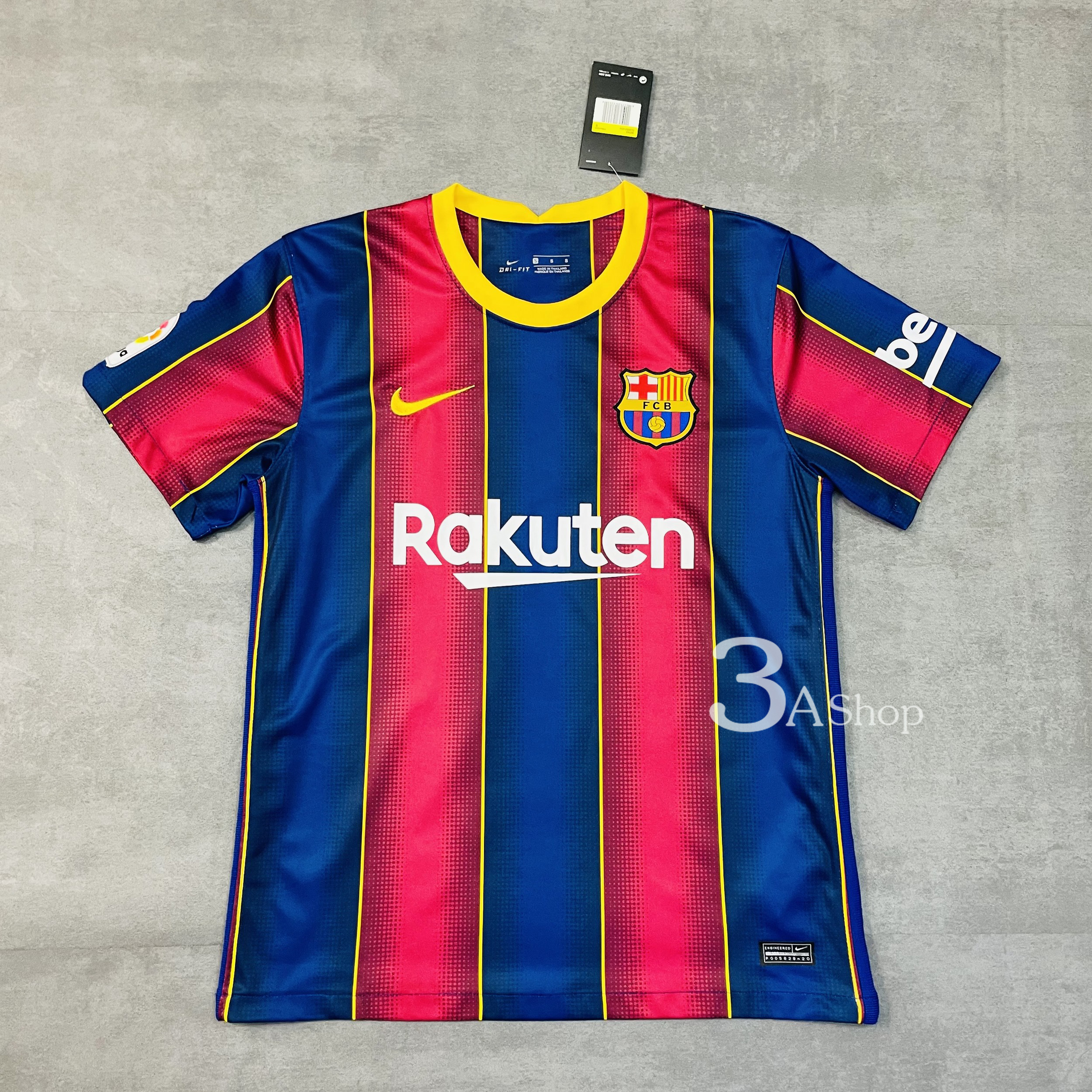 Barcelona 2020/2021 Navy+ Red Home FOOTBALL SHIRT SOCCER JERSEY เสื้อบอล เสื้อฟุตบอล ทีมบาเซโลน่า งานคุณภาพ ผ้านุ่ม ใส่สบาย เกรด AAA