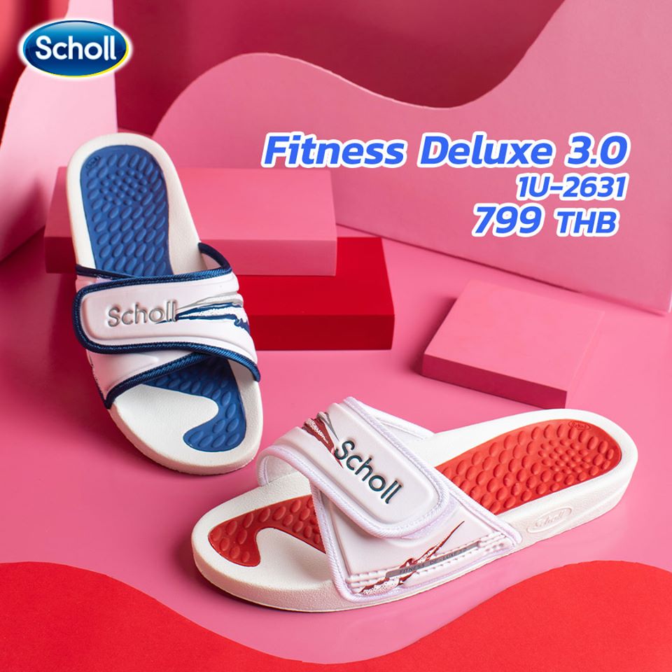 Scholl Fitness Deluxe 3.0 1U-2631 รองเท้าแตะscholl รองเท้าแตะหญิง รองเท้าแตะชาย