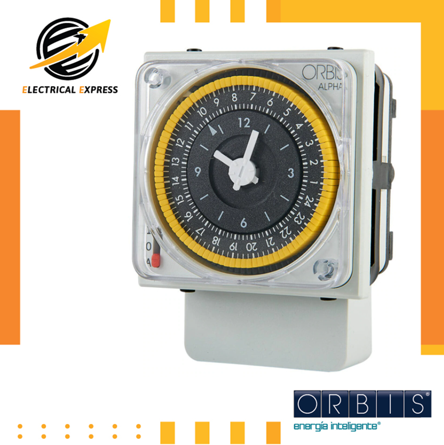 นาฬิกาตั้งเวลาแบบเข็ม / Time Switches / Timer Switch / ยี่ห้อ Orbis รุ่น ALPHA - S/D/QRS/QRD