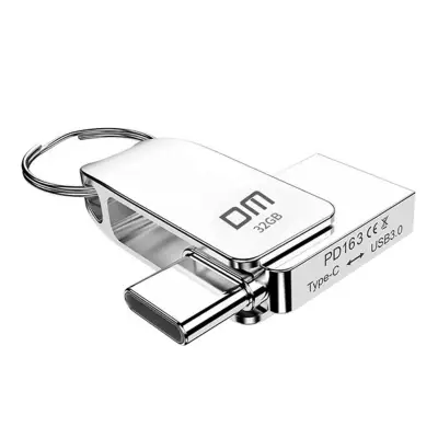 DM PD163 USB Flash Drive 32GB 64GB OTG Metal USB 3.0+ Type C Pendrive Stick