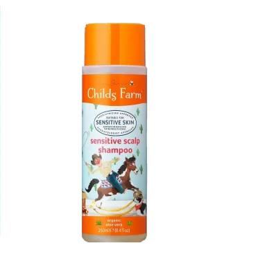 ชายด์ ฟาร์ม แชมพูสำหรับหนังศีรษะบอบบางแพ้ง่าย 250 มล. (Childs Farm Sensitive Scalp Shampoo, Organic Aloe Vera 250ml)