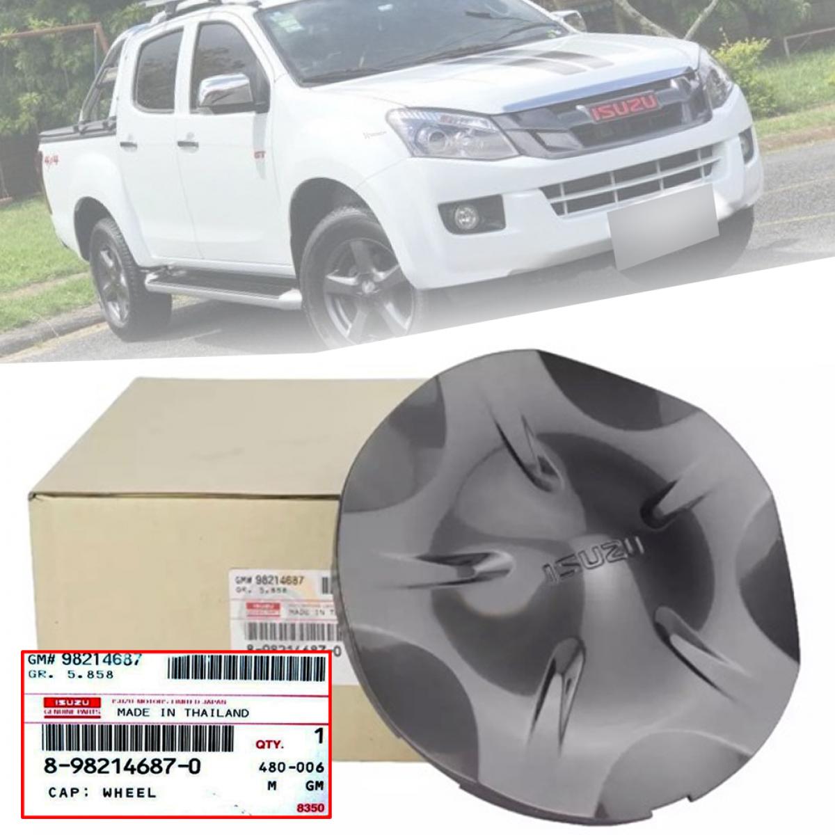 * ของแท้ * ครอบฝาดุมล้อ ครอบฝาล้อ ครอบฝาล้อแม็กซ์ รุ่น อิซูซุ ดีแม็กซ์ ISUZU D-MAX DMAX ปี 2012 - 2015 สีเทา 1 ชิ้น