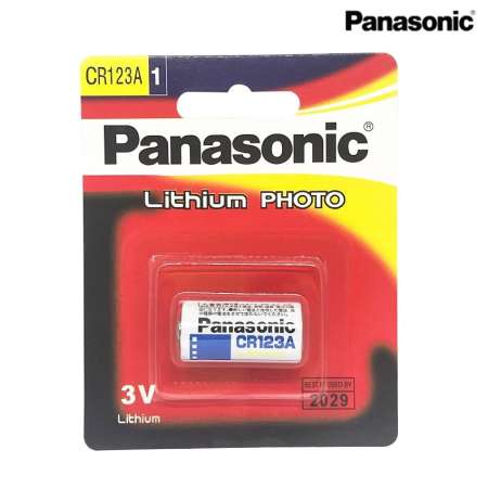 Panasonic ถ่านกล้องถ่ายรูป CR123A 3V Lithium Battery 2 ก้อน