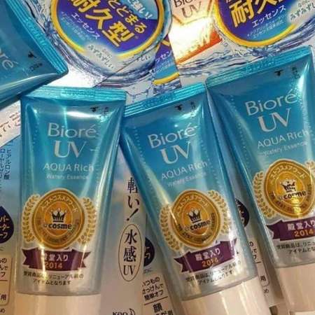 (ของแท้/พร้อมส่งกดเลย) BIORE UV NEW SPF50+ บิโอเรยูวีอควาริชเอสเซนส์ 15กรัม *2ชิ้น