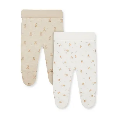 Mothercare my first teddy bear leggings - 2 pack TA212