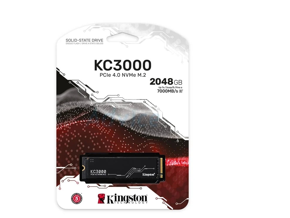 2 TB SSD M.2 PCIe 4.0 KINGSTON KC3000 (SKC3000D/2048G) NVMe ราคา 6,289 บาท*ส่งฟรี