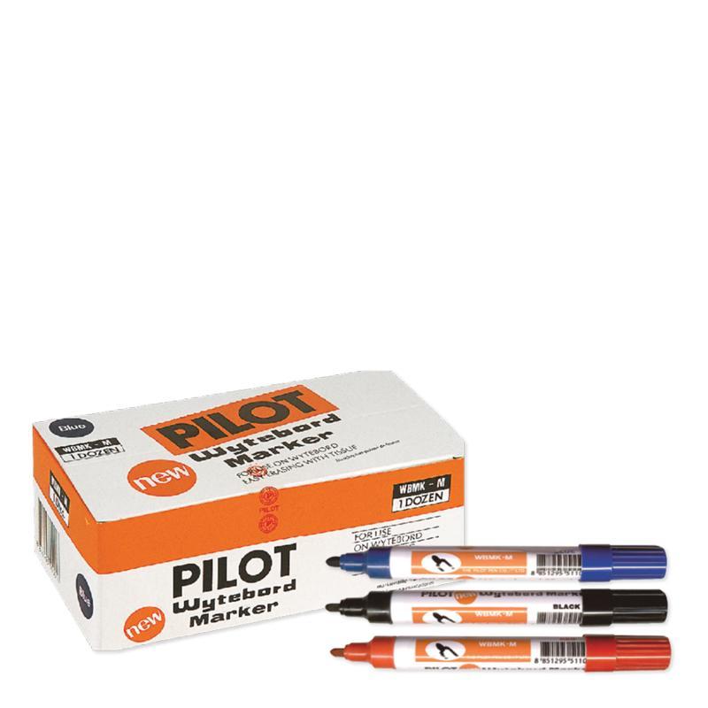 Writing ไพลอต ปากกาไวท์บอร์ด สีน้ำเงิน/ดำ 12 ด้าม x1 แพ็ค อุปกรณ์การเขียน เขียนอักษร ฝึกทักษะการใช้มือ