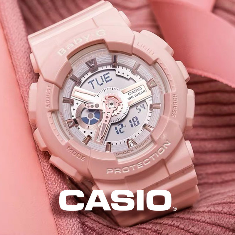 Ca sio Ba by-G นาฬิกาข้อมือ รุ่น BA-112-7A -pinkนาฬิกาแฟชั่น กันน้ำ 100 เมตร